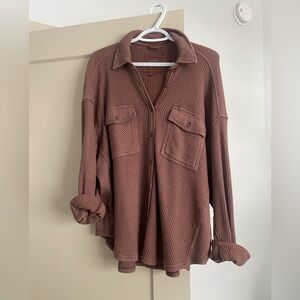 Aerie waffle shirt. Oversized.